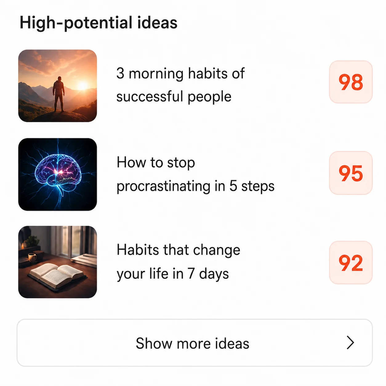 Find ideas